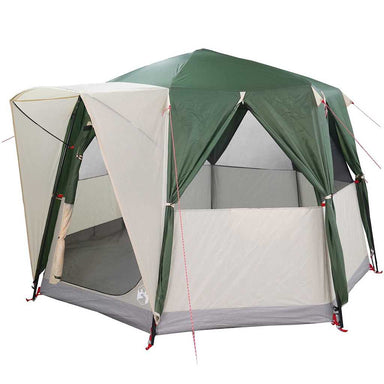 Cabine Tent 3-Persoon met dak Groen en Wit 320 x 320 x 203 cm