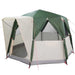 Cabine Tent 3-Persoon met dak Groen en Wit 320 x 320 x 203 cm
