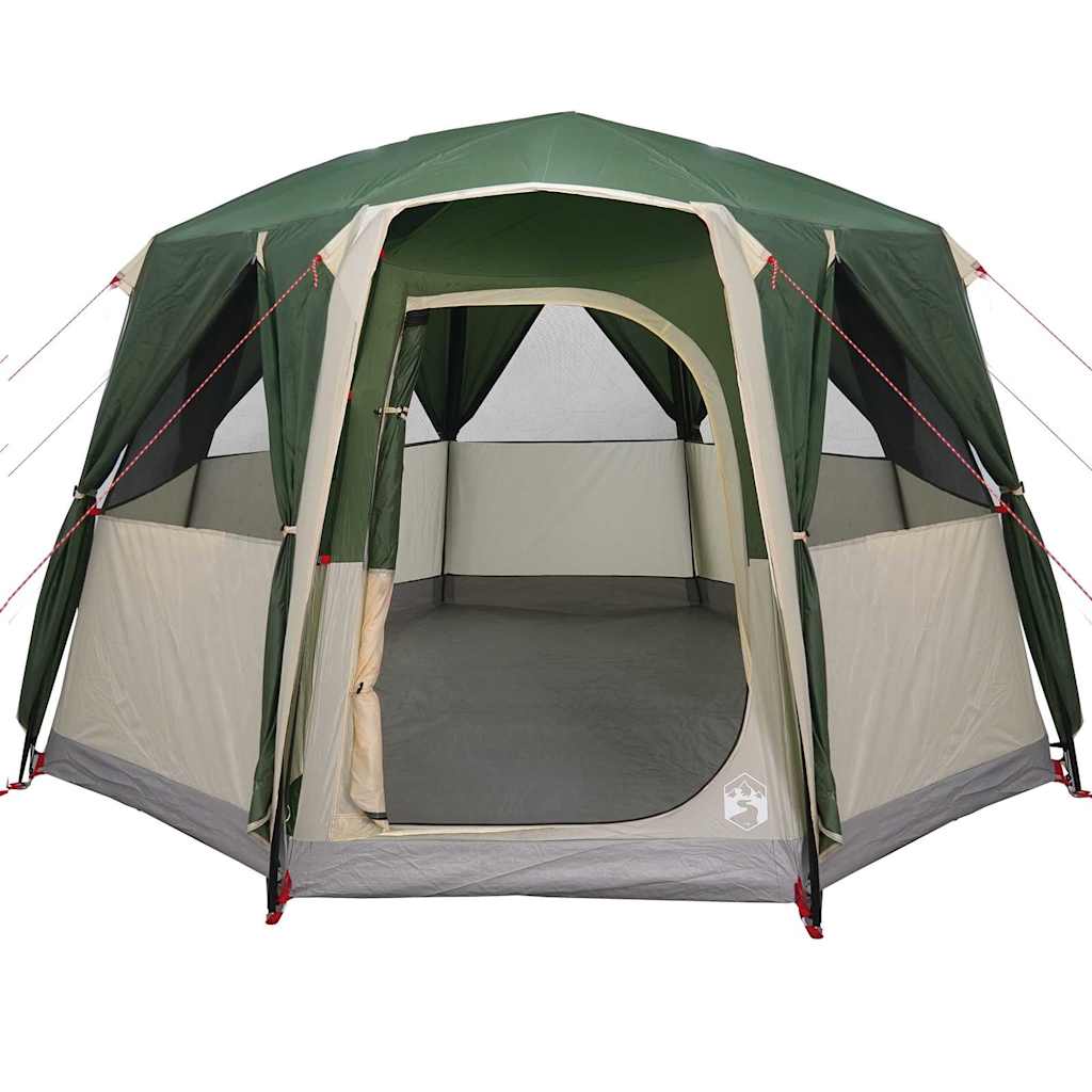 Cabine Tent 3-Persoon met dak Groen en Wit 320 x 320 x 203 cm