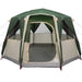 Cabine Tent 3-Persoon met dak Groen en Wit 320 x 320 x 203 cm