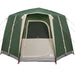 Cabine Tent 3-Persoon met dak Groen en Wit 320 x 320 x 203 cm