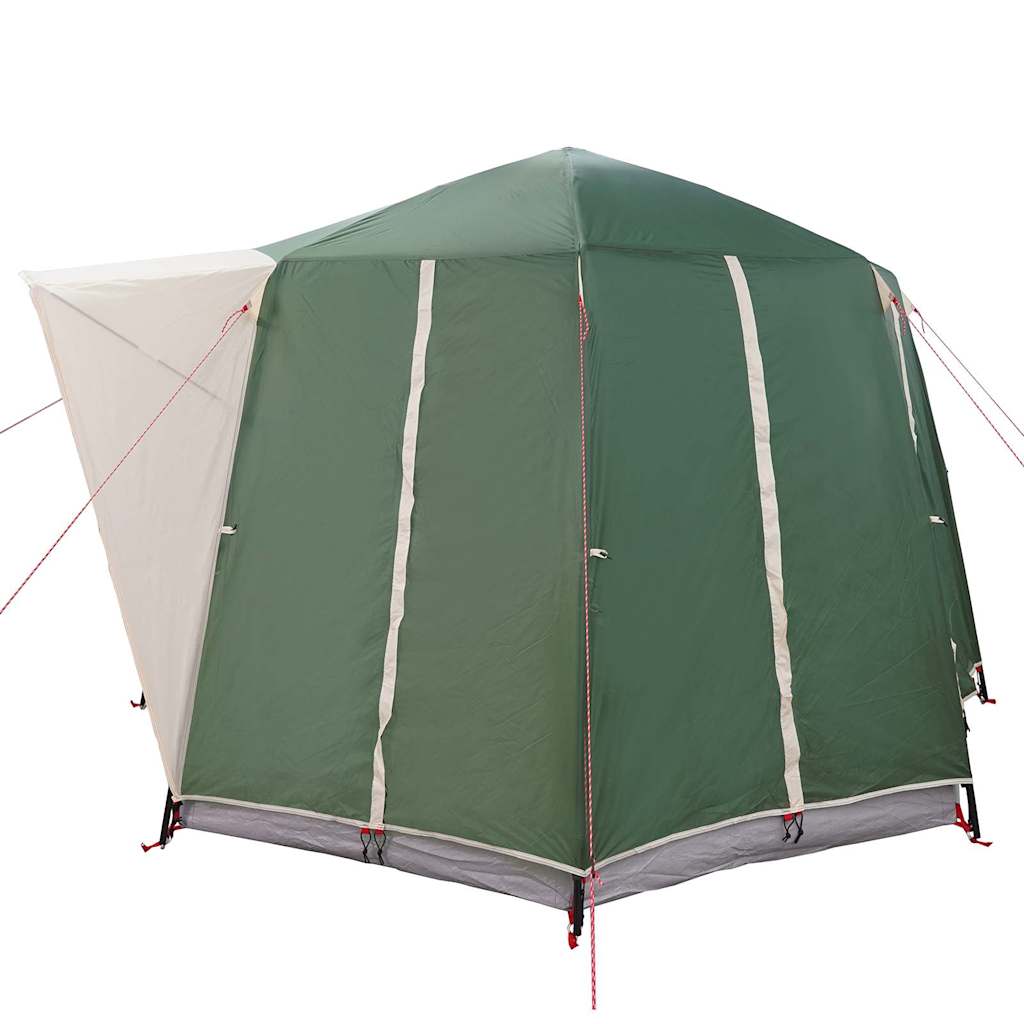 Cabine Tent 3-Persoon met dak Groen en Wit 320 x 320 x 203 cm