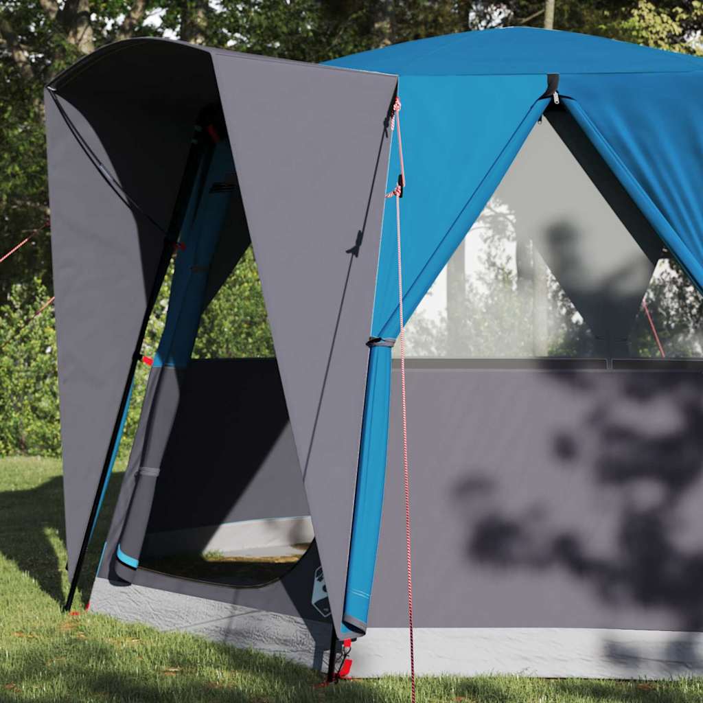 Cabine Tent 3-Persoon met dak Blauw en Grijs 320 x 320 x 203 cm
