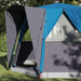 Cabine Tent 3-Persoon met dak Blauw en Grijs 320 x 320 x 203 cm