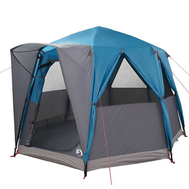 Cabine Tent 3-Persoon met dak Blauw en Grijs 320 x 320 x 203 cm