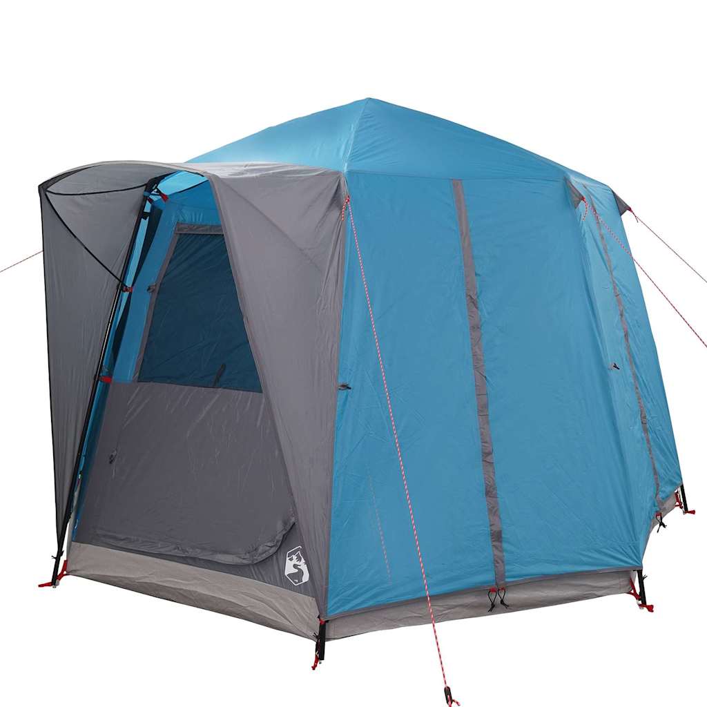 Cabine Tent 3-Persoon met dak Blauw en Grijs 320 x 320 x 203 cm