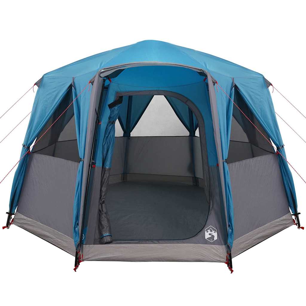 Cabine Tent 3-Persoon met dak Blauw en Grijs 320 x 320 x 203 cm