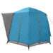 Cabine Tent 3-Persoon met dak Blauw en Grijs 320 x 320 x 203 cm