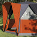 Cabine Tent 3-Persoon Grijs en Oranje 320 x 320 x 203 cm