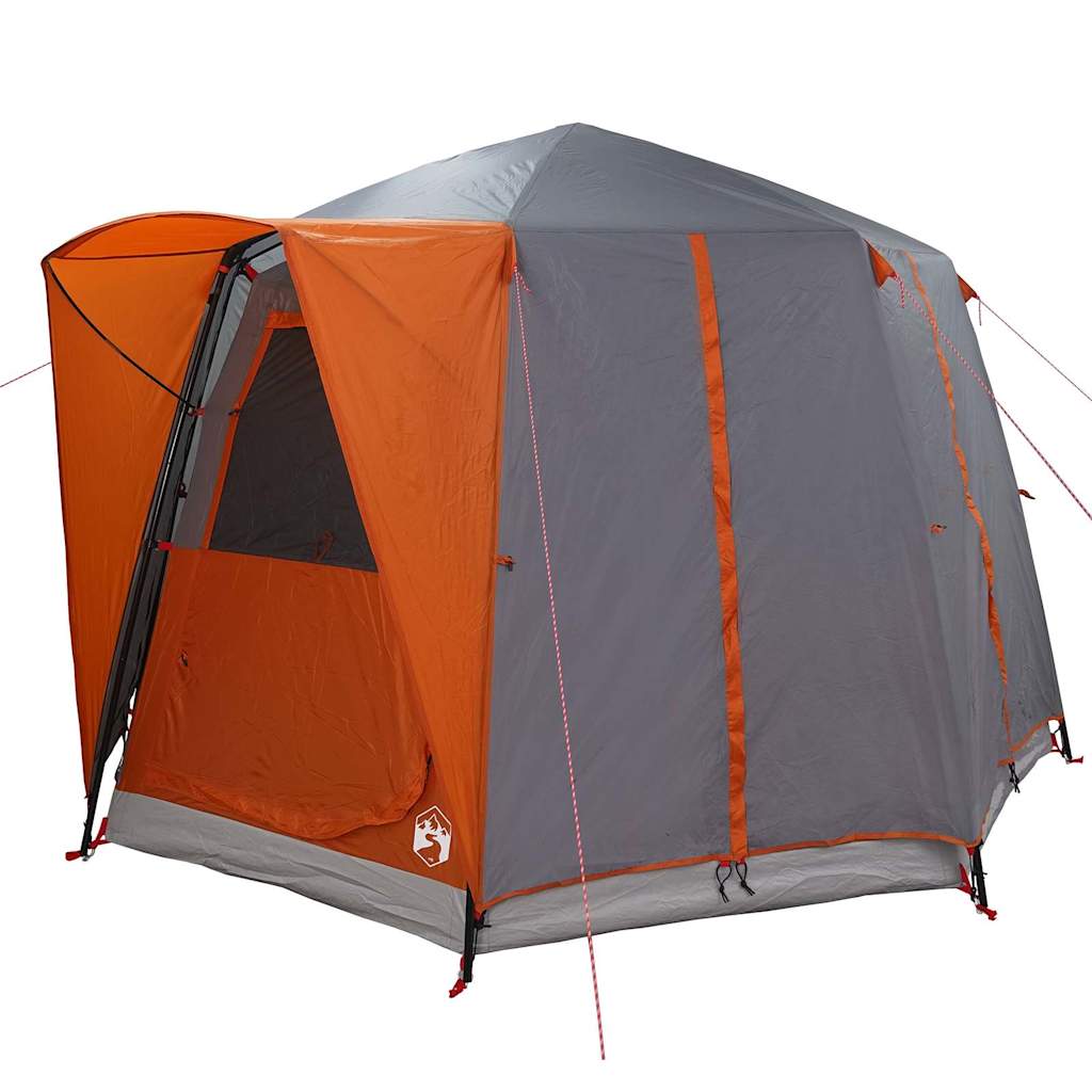 Cabine Tent 3-Persoon Grijs en Oranje 320 x 320 x 203 cm