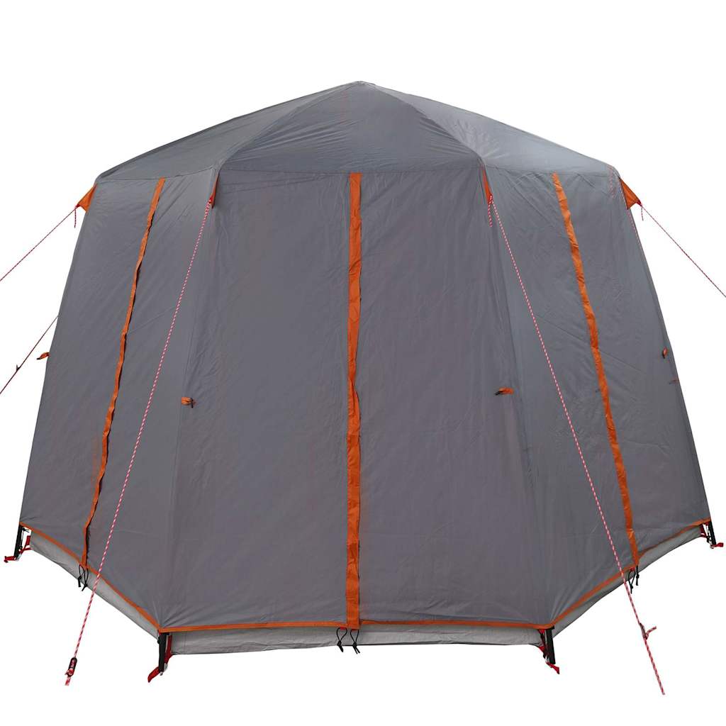 Cabine Tent 3-Persoon Grijs en Oranje 320 x 320 x 203 cm