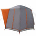 Cabine Tent 3-Persoon Grijs en Oranje 320 x 320 x 203 cm