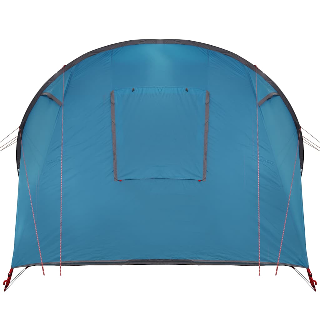 Tunnel Tent 4-Person met dak Blauw en Grijs 740 x 370 x 220 cm