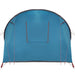 Tunnel Tent 4-Person met dak Blauw en Grijs 740 x 370 x 220 cm