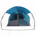 Tunnel Tent 4-Person met dak Blauw en Grijs 740 x 370 x 220 cm