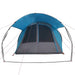 Tunnel Tent 4-Person met dak Blauw en Grijs 740 x 370 x 220 cm