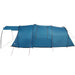 Tunnel Tent 4-Person met dak Blauw en Grijs 740 x 370 x 220 cm
