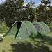 Tunnel Tent 4-Person met dak Groen en Wit 778 x 356 x 210 cm