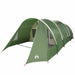 Tunnel Tent 4-Person met dak Groen en Wit 778 x 356 x 210 cm