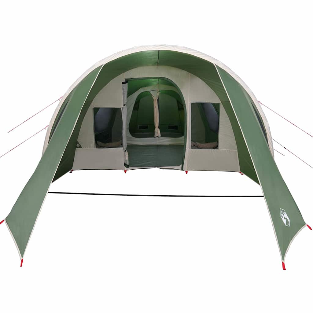 Tunnel Tent 4-Person met dak Groen en Wit 778 x 356 x 210 cm