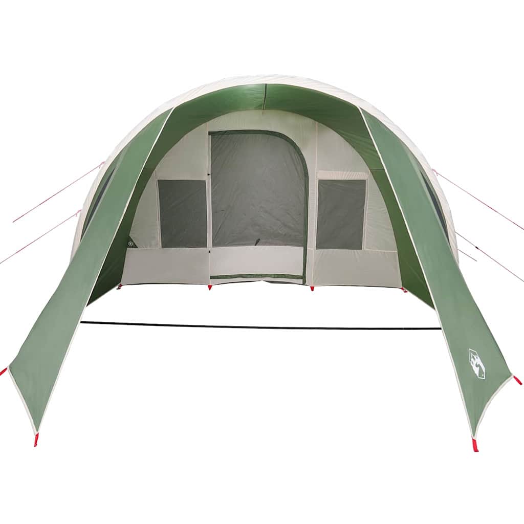 Tunnel Tent 4-Person met dak Groen en Wit 778 x 356 x 210 cm