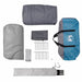 Tunnel Tent 4-Person met dak Blauw en Grijs 778 x 356 x 210 cm