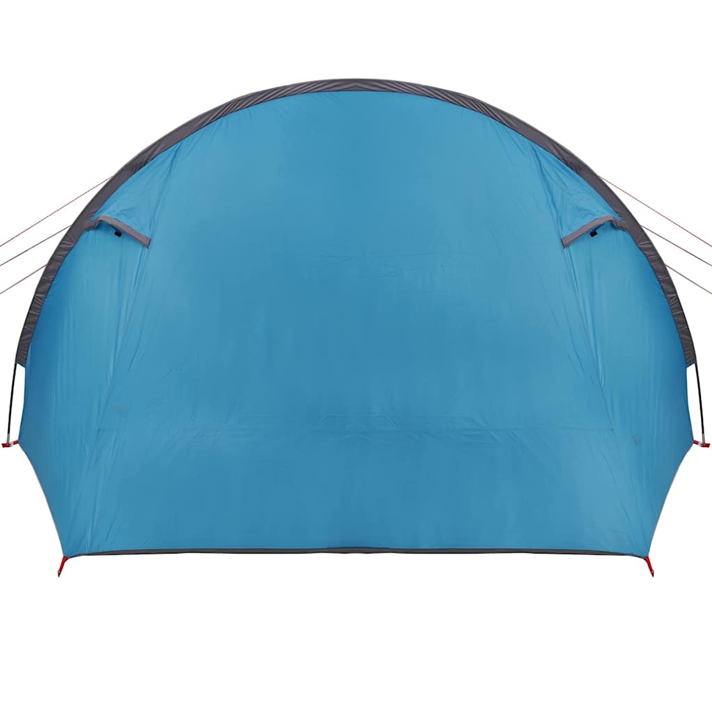 Tunnel Tent 4-Person met dak Blauw en Grijs 778 x 356 x 210 cm