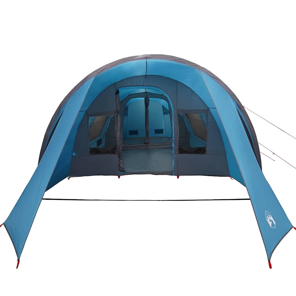 Tunnel Tent 4-Person met dak Blauw en Grijs 778 x 356 x 210 cm