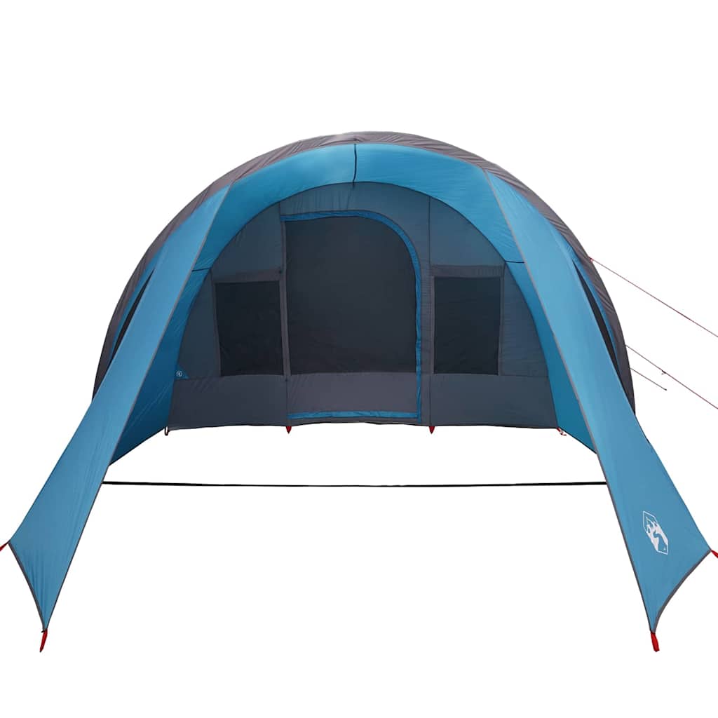 Tunnel Tent 4-Person met dak Blauw en Grijs 778 x 356 x 210 cm