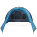 Tunnel Tent 4-Person met dak Blauw en Grijs 778 x 356 x 210 cm