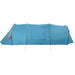 Tunnel Tent 4-Person met dak Blauw en Grijs 778 x 356 x 210 cm