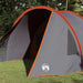 Tunnel Tent 4-Person met dak Grijs en Oranje 778 x 356 x 210 cm
