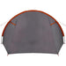 Tunnel Tent 4-Person met dak Grijs en Oranje 778 x 356 x 210 cm