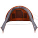 Tunnel Tent 4-Person met dak Grijs en Oranje 778 x 356 x 210 cm