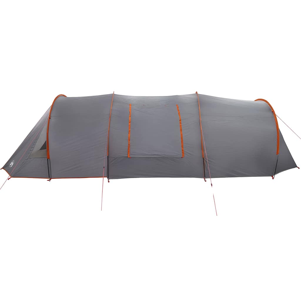 Tunnel Tent 4-Person met dak Grijs en Oranje 778 x 356 x 210 cm