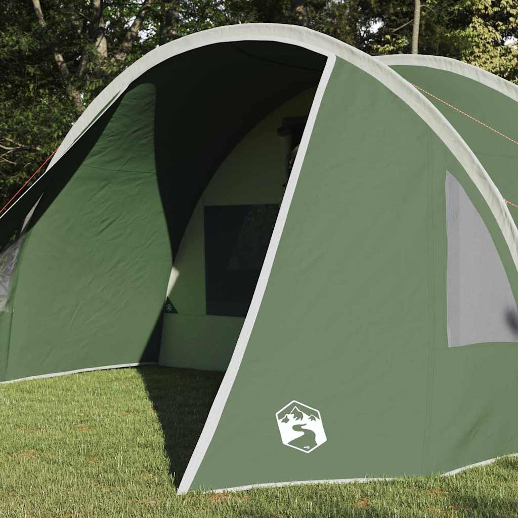 Tunnel Tent 5-Person met dak Groen en Wit 805 x 405 x 211 cm
