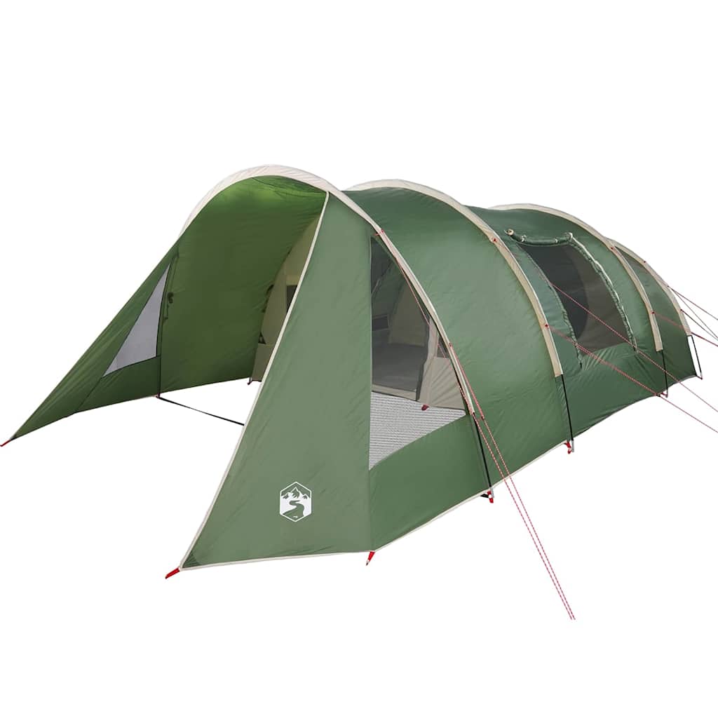 Tunnel Tent 5-Person met dak Groen en Wit 805 x 405 x 211 cm