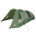 Tunnel Tent 5-Person met dak Groen en Wit 805 x 405 x 211 cm