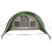 Tunnel Tent 5-Person met dak Groen en Wit 805 x 405 x 211 cm