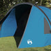 Tunnel Tent 5-Person met dak Blauw en Grijs 805 x 405 x 211 cm