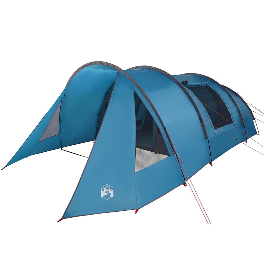 Tunnel Tent 5-Person met dak Blauw en Grijs 805 x 405 x 211 cm