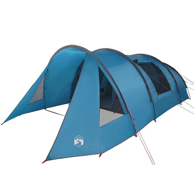 Tunnel Tent 5-Person met dak Blauw en Grijs 805 x 405 x 211 cm