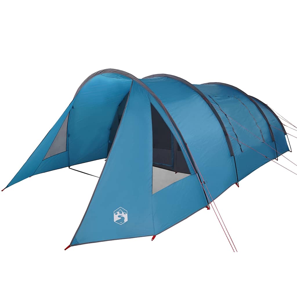 Tunnel Tent 5-Person met dak Blauw en Grijs 805 x 405 x 211 cm