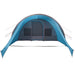 Tunnel Tent 5-Person met dak Blauw en Grijs 805 x 405 x 211 cm