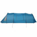 Tunnel Tent 5-Person met dak Blauw en Grijs 805 x 405 x 211 cm