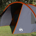 Tunnel Tent 5-Person met dak Grijs en Oranje 805 x 405 x 211 cm