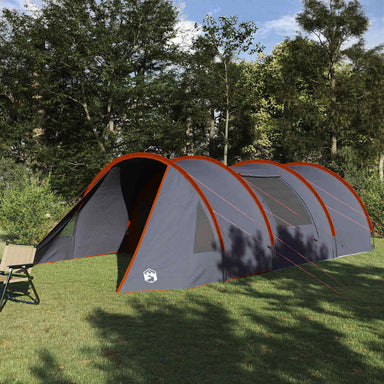 Tunnel Tent 5-Person met dak Grijs en Oranje 805 x 405 x 211 cm