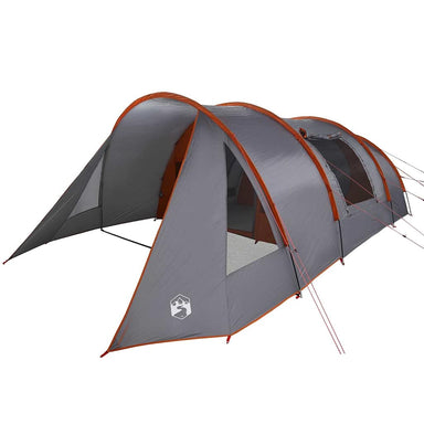 Tunnel Tent 5-Person met dak Grijs en Oranje 805 x 405 x 211 cm