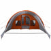 Tunnel Tent 5-Person met dak Grijs en Oranje 805 x 405 x 211 cm