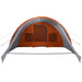 Tunnel Tent 5-Person met dak Grijs en Oranje 805 x 405 x 211 cm